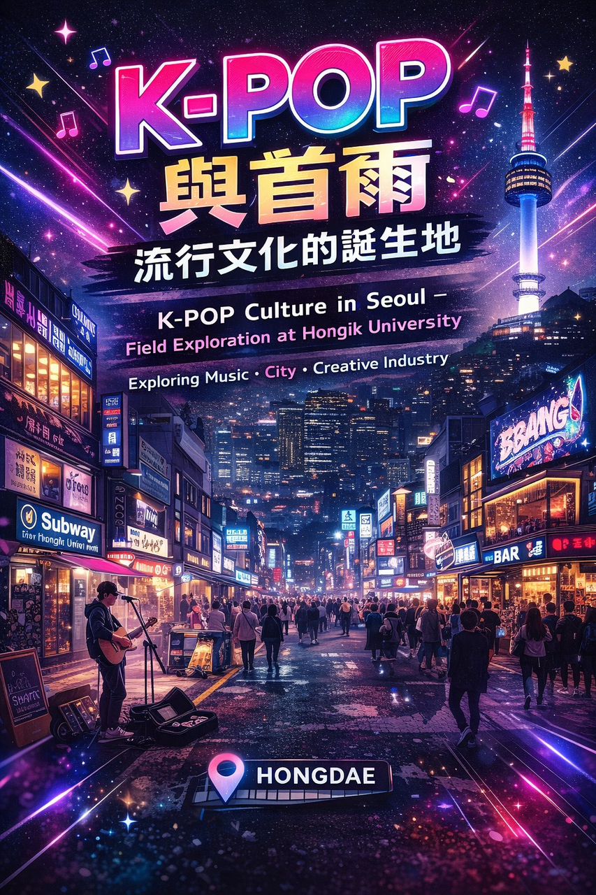 藝管所115年6月赴韓國弘益交流招募公告及報名圖片